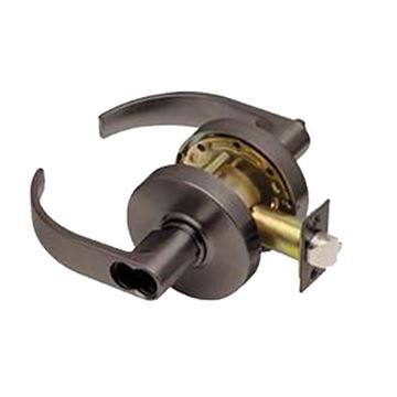 Picture of Dexter C2000 Series Grade 1 Entrance Cylindrical Lock; Curved Lever; Dark Bronze