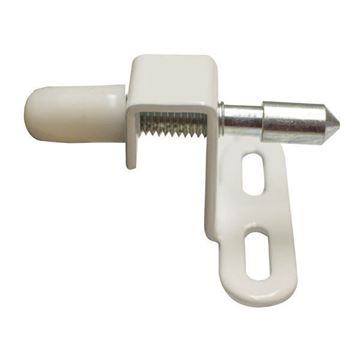 Picture of Billy Button Sliding Glass Door Lock - White - Case of 25 - LKM99141