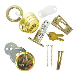 Picture of Arrow E Series SC Indicator Deadbolt; Bright Brass