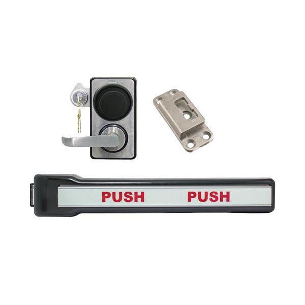 Picture of LKM10K Type IV Panic Bar Model with Kaba Mas X-10 & #2 Strike